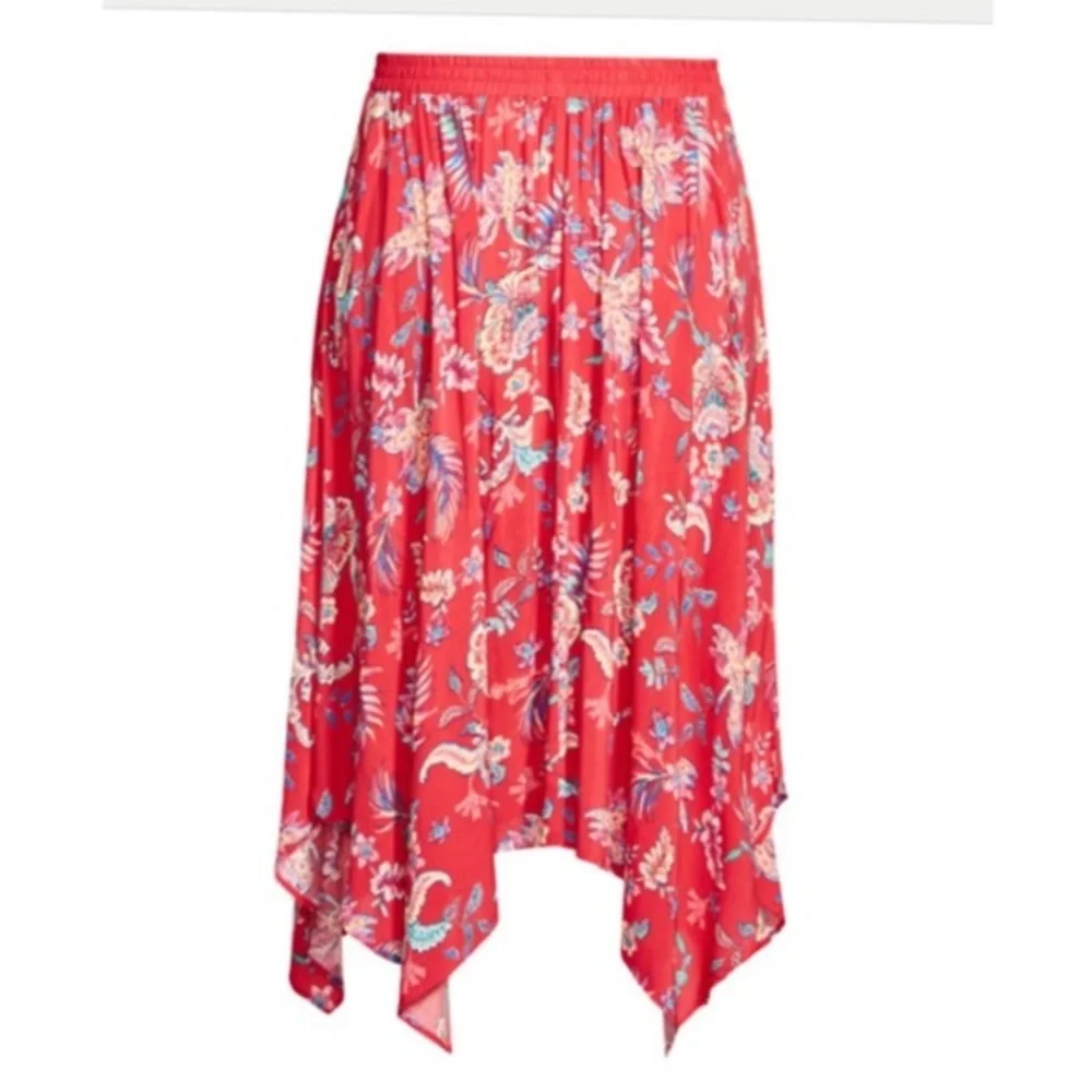 ❇️- Pretty Pink Jess Hanky Hem Plus Size Skirt 26w 28w